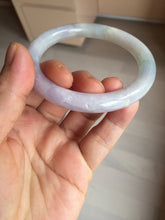 Load image into Gallery viewer, 56.5mm 100% natural type A white/purple/blue/green round cut jadeite jade bangle BL117-9431