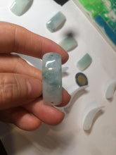 Load image into Gallery viewer, 100% natural type A icy watery light green white jadeite jade rectangle bead/craft supplies BG9