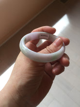 Load image into Gallery viewer, 51.5mm certified Type A 100% Natural sunny green purple oval Jadeite Jade bangle PC5-4031