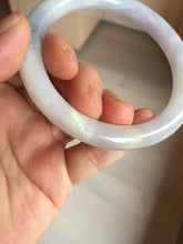 Load image into Gallery viewer, 56.5mm 100% natural type A white/purple/blue/green round cut jadeite jade bangle BL117-9431