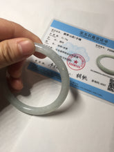 Load image into Gallery viewer, 58mm certified 100% natural Type A light green round cut jadeite jade bangle BP163-2778