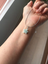 Load image into Gallery viewer, Type A 100% Natural light green/white jadeite Jade star Pendant necklace group F135 Add on item