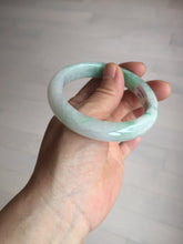Load image into Gallery viewer, 56.1mm certified 100% natural icy watery light white/sunny green jadeite jade bangle BN71-3879