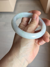 Load image into Gallery viewer, 58mm Certified type A 100% Natural light green/white Jadeite bangle AR118-0253