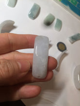Load image into Gallery viewer, 100% natural type A icy watery light green white jadeite jade rectangle bead/craft supplies BG9
