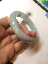 Load image into Gallery viewer, 54.8mm certified type A 100% Natural icy watery green/white/brown jadeite jade bangle Z126-4403