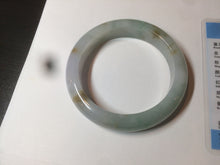 Load image into Gallery viewer, Reserved! Please don't order. 56.8mm certified type A 100% Natural icy watery green/white/brown/purple jadeite jade bangle Z127-4408