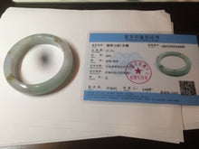 Load image into Gallery viewer, Reserved! Please don't order. 56.8mm certified type A 100% Natural icy watery green/white/brown/purple jadeite jade bangle Z127-4408