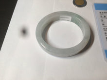 Load image into Gallery viewer, 49mm certified 100% natural Type A light green/white/red square oval jadeite jade bangle AR90-5208