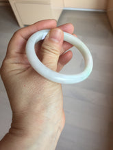 Load image into Gallery viewer, Shopify only 52mm certified type A 100% Natural sunny green/white/yellow oval jadeite jade bangle AR117-0264