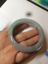 Load image into Gallery viewer, Reserved! Please don't order. 56.8mm certified type A 100% Natural icy watery green/white/brown/purple jadeite jade bangle Z127-4408