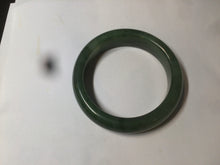 Load image into Gallery viewer, 52.7mm 100% Natural dark green/black nephrite Jade (碧玉) bangle HF36