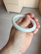 Load image into Gallery viewer, Shopify only 52mm certified type A 100% Natural sunny green/white/yellow oval jadeite jade bangle AR117-0264