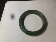 Load image into Gallery viewer, 52.7mm 100% Natural dark green/black nephrite Jade (碧玉) bangle HF36