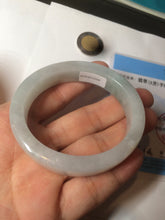 Load image into Gallery viewer, 49mm certified 100% natural Type A light green/white/red square oval jadeite jade bangle AR90-5208
