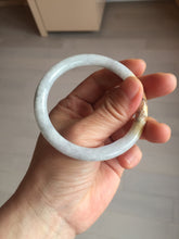 Load image into Gallery viewer, 54mm certified 100% natural Type A light yellow/white/purple/black(Wuji) round cut jadeite jade bangle BS9-9567