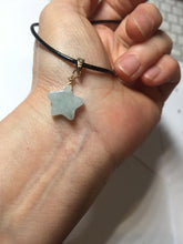 Load image into Gallery viewer, Type A 100% Natural light green/white jadeite Jade star Pendant necklace group F135 Add on item