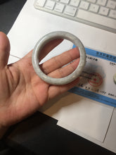 Load image into Gallery viewer, 56.8mm Certified Type A 100% Natural light green white jadeite Jade bangle GL48-13-4009