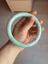 Load image into Gallery viewer, 75.7mm certified Type A 100% Natural sunny green/light green round cut plus size Jadeite Jade bangle AY100-9626