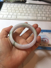 Load image into Gallery viewer, 55mm certified 100% natural Type A green/purple/white jadeite jade bangle PF33-4760