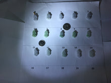 Load image into Gallery viewer, 100% natural type A light green purple white gray jadeite jade 3D PiXiu(貔貅) pendant group necklace PB260