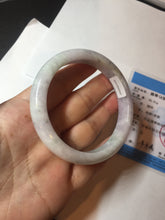 Load image into Gallery viewer, 56.6mm certificated Type A 100% Natural green purple white Jadeite Jade bangle BL67-6247