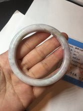 Load image into Gallery viewer, 56.6mm certificated Type A 100% Natural green purple white Jadeite Jade bangle BL67-6247