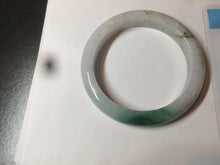 Load image into Gallery viewer, 56.4mm certificated Type A 100% Natural sunny green/white Jadeite Jade bangle Z130-2353