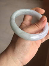 Load image into Gallery viewer, 58.7mm certified Type A 100% Natural icy watery green/purple Jadeite Jade bangle AU17-0866