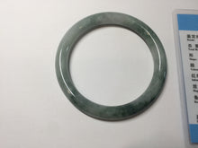 Load image into Gallery viewer, 54.5mm Certified Type A 100% Natural green round cut jadeite Jade bangle PJ36-0285
