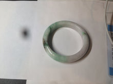 Load image into Gallery viewer, 55mm Certified 100% natural Type A sunny green/purple/white jadeite jade bangle BH29-5417