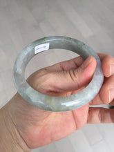 Load image into Gallery viewer, 59.2mm Certified Type A 100% Natural white/light purple/brown/yellow/gray(FU LU SHOU) Jadeite Jade bangle BF104-8634
