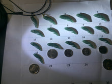 Load image into Gallery viewer, 100% Natural Type A Icy Watery Dark Green Blue-Gray Jadeite Jade 3D Fish Guatemala Pendant Add-On Item PC225