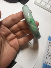 Load image into Gallery viewer, 55.7mm certified type A 100% Natural sunny green Jadeite Jade bangle B114-8228