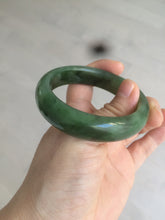 Load image into Gallery viewer, 52.7mm 100% Natural dark green/black nephrite Jade (碧玉) bangle HF36