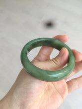 Load image into Gallery viewer, 52.7mm 100% Natural dark green/black nephrite Jade (碧玉) bangle HF36