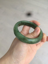 Load image into Gallery viewer, 52.7mm 100% Natural dark green/black nephrite Jade (碧玉) bangle HF36