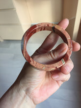 Load image into Gallery viewer, 56mm 100% natural red pink jasper stone(红碧玉,鸡血石) square bangle SY115 Add on item.