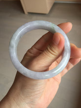 Load image into Gallery viewer, 55.4mm certified Type A 100% Natural icy watery green/purple Jadeite Jade bangle AU16-0853