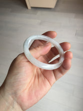 Load image into Gallery viewer, 49mm certified 100% natural Type A icy watery sunny green white yellow jadeite jade bangle BN70-9367