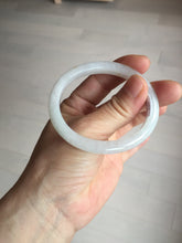 Load image into Gallery viewer, 49mm certified 100% natural Type A icy watery sunny green white yellow jadeite jade bangle BN70-9367