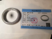 Load image into Gallery viewer, 57.7mm certified Type A 100% Natural red//brown/purple/gray Jadeite Jade bangle BG12-0311