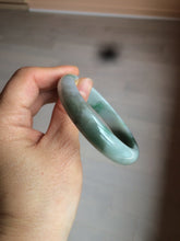 Load image into Gallery viewer, 56.5mm certificated Type A 100% Natural sunny green/dark green/white Jadeite Jade bangle Z132-2355