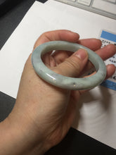 Load image into Gallery viewer, 55.3mm certified Type A 100% Natural dark green/white/black(WuJi) Jadeite Jade bangle D144-5270