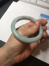 Load image into Gallery viewer, 55.3mm certified Type A 100% Natural dark green/white/black(WuJi) Jadeite Jade bangle D144-5270