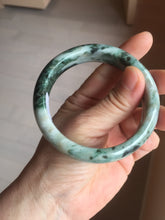 Load image into Gallery viewer, 56.4mm Certified Type A 100% Natural Dark Green Brown Gray Jadeite Jade Bangle PC213-6229