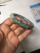 Load image into Gallery viewer, 52.5mm Certified Type A 100% Natural green purple round cut jadeite Jade bangle PJ37-0284