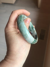 Load image into Gallery viewer, 56.4mm Certified Type A 100% Natural Dark Green Brown Gray Jadeite Jade Bangle PC213-6229