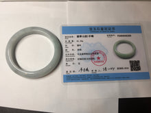 Load image into Gallery viewer, 57.5mm Certified 100% natural Type A light green white jadeite jade bangle B116-5269