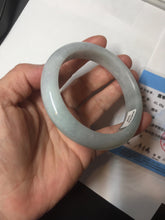 Load image into Gallery viewer, 57.5mm Certified 100% natural Type A light green white jadeite jade bangle B116-5269